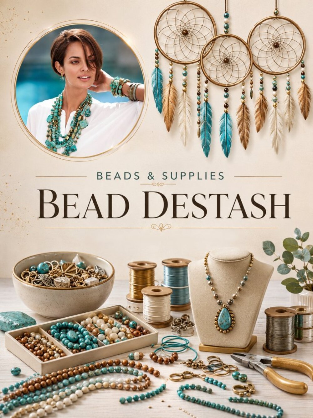 BEAD DESTASH LIVE SHOW - BEAD STRANDS, CRAFT SUPPLIES, FINDINGS